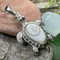 Shiva Shell Turtle Necklace - 18