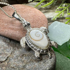 Shiva Shell Turtle Necklace - 18
