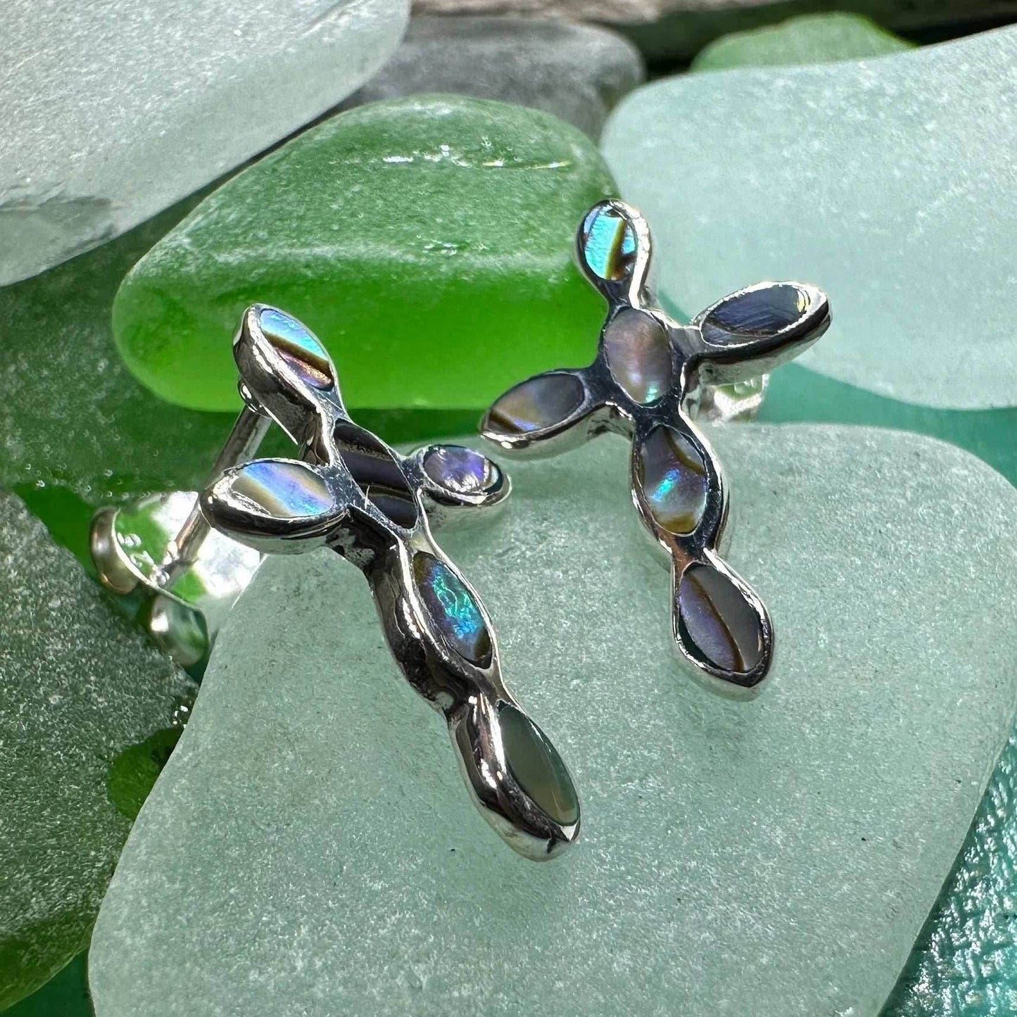 Anne Cross Stud Earrings - 