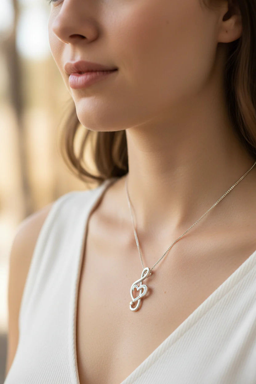 Opal Music Necklace