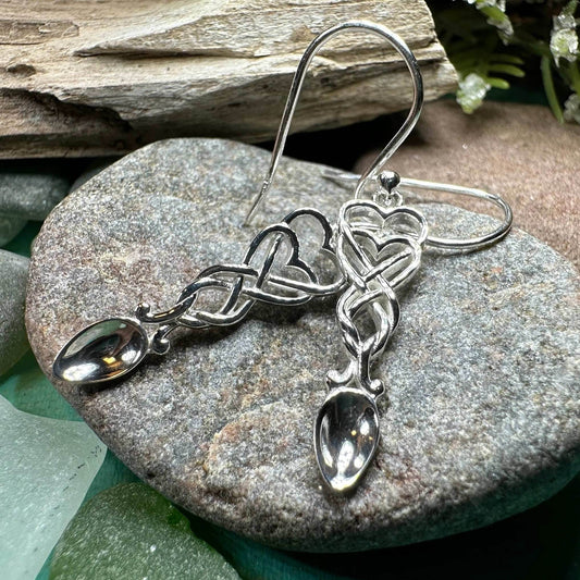 Welsh Love Spoon Earrings - 