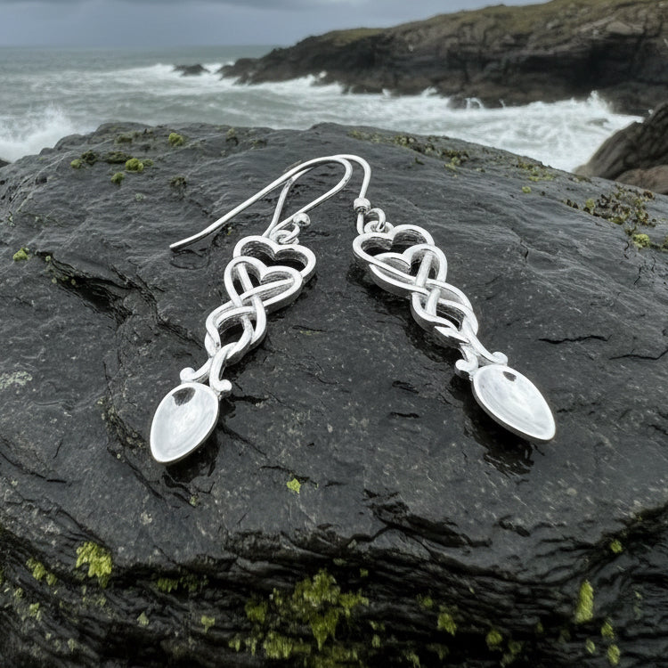 Welsh Love Spoon Earrings