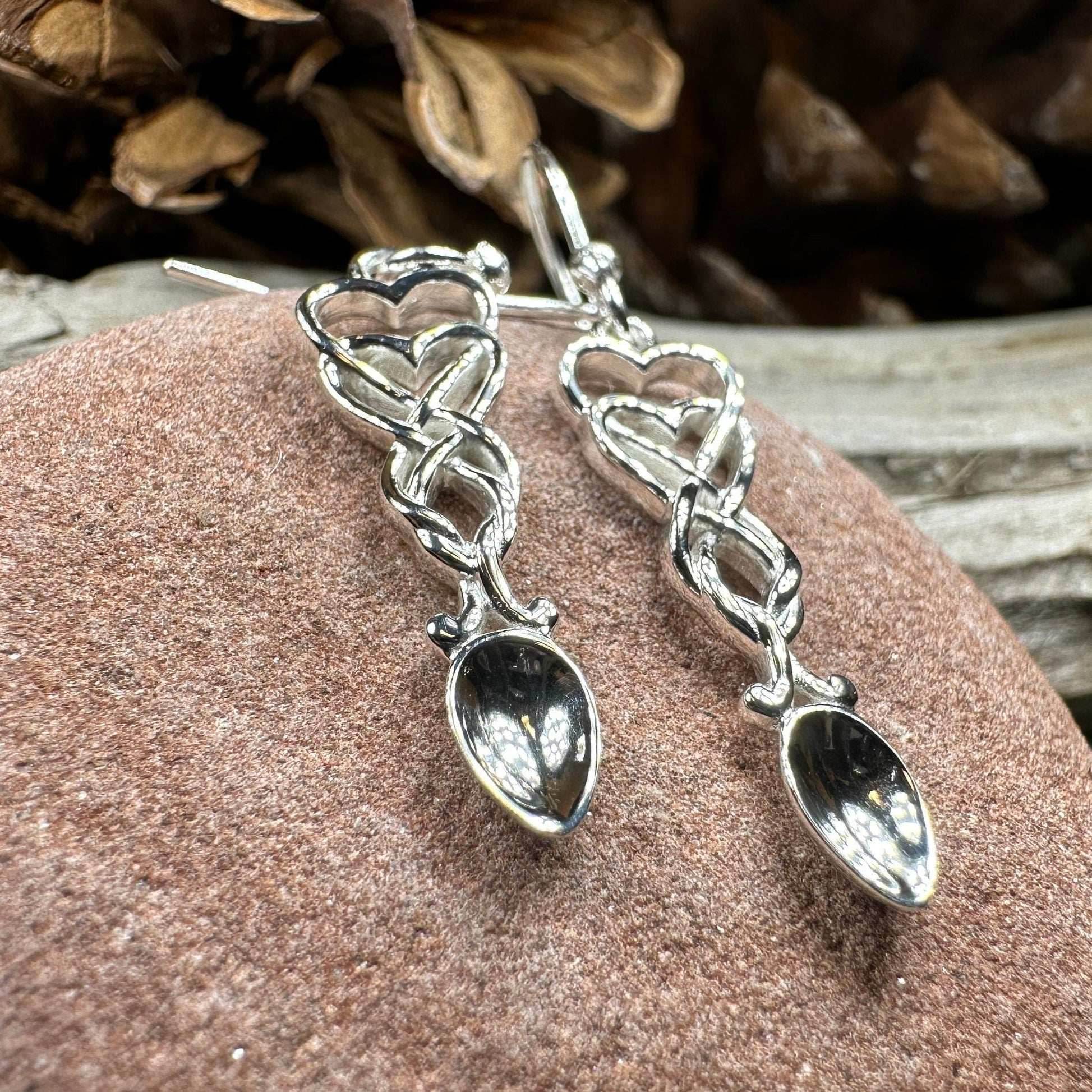 Welsh Love Spoon Earrings - 