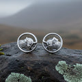Scruffy Coo Highland Cow Post Earrings
