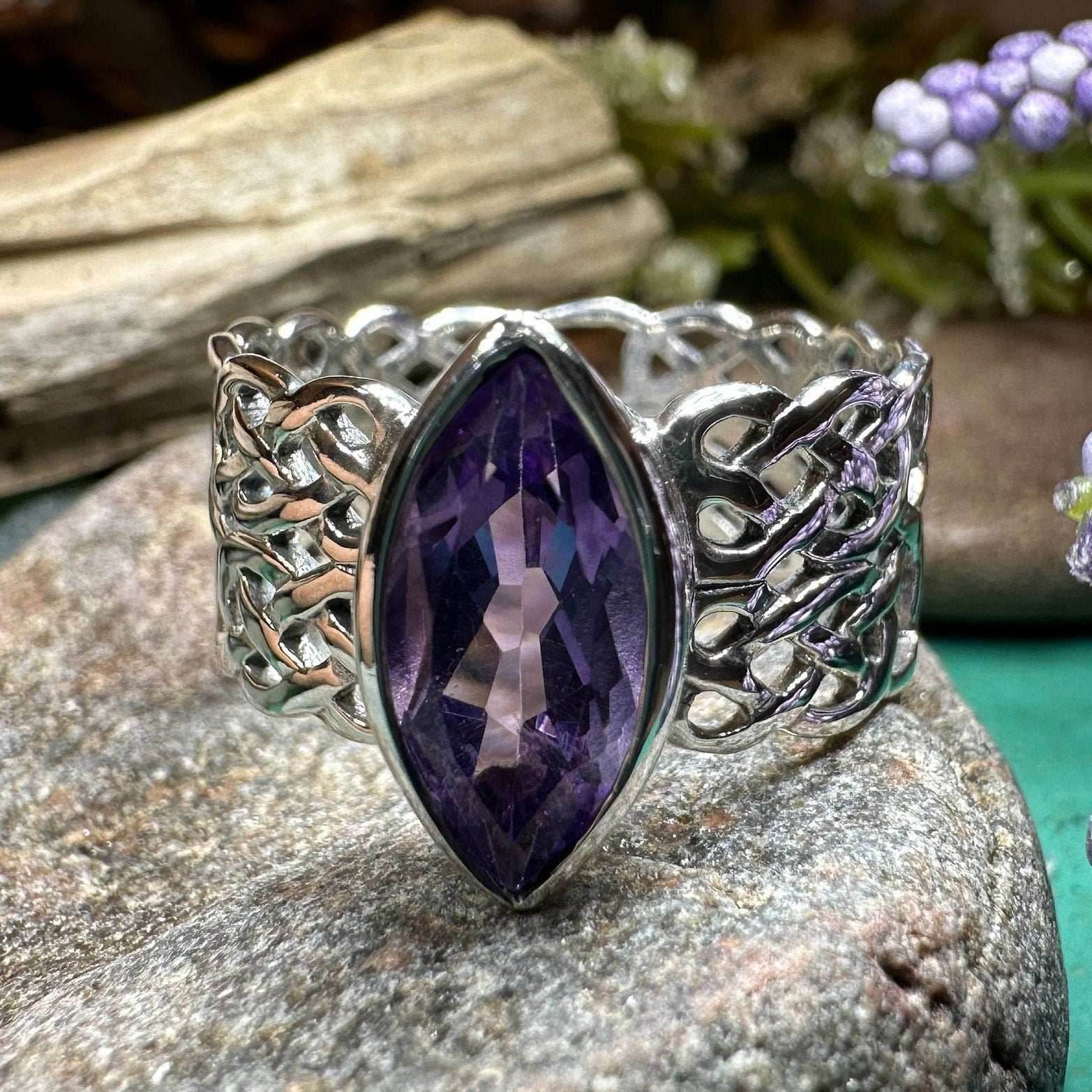 Nyvina Celtic Knot Amethyst Ring - 6
