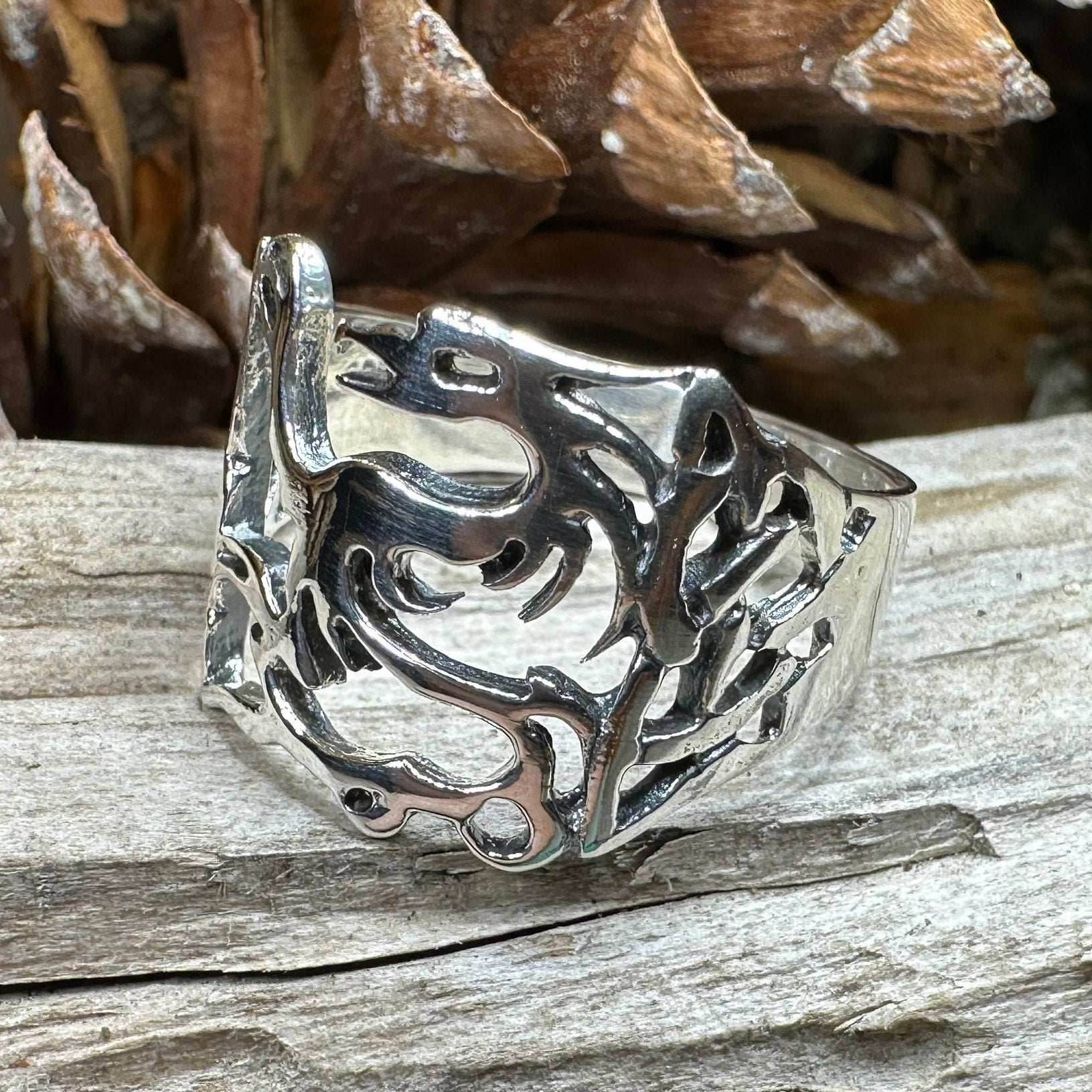 Celtic Phoenix Ring - 6