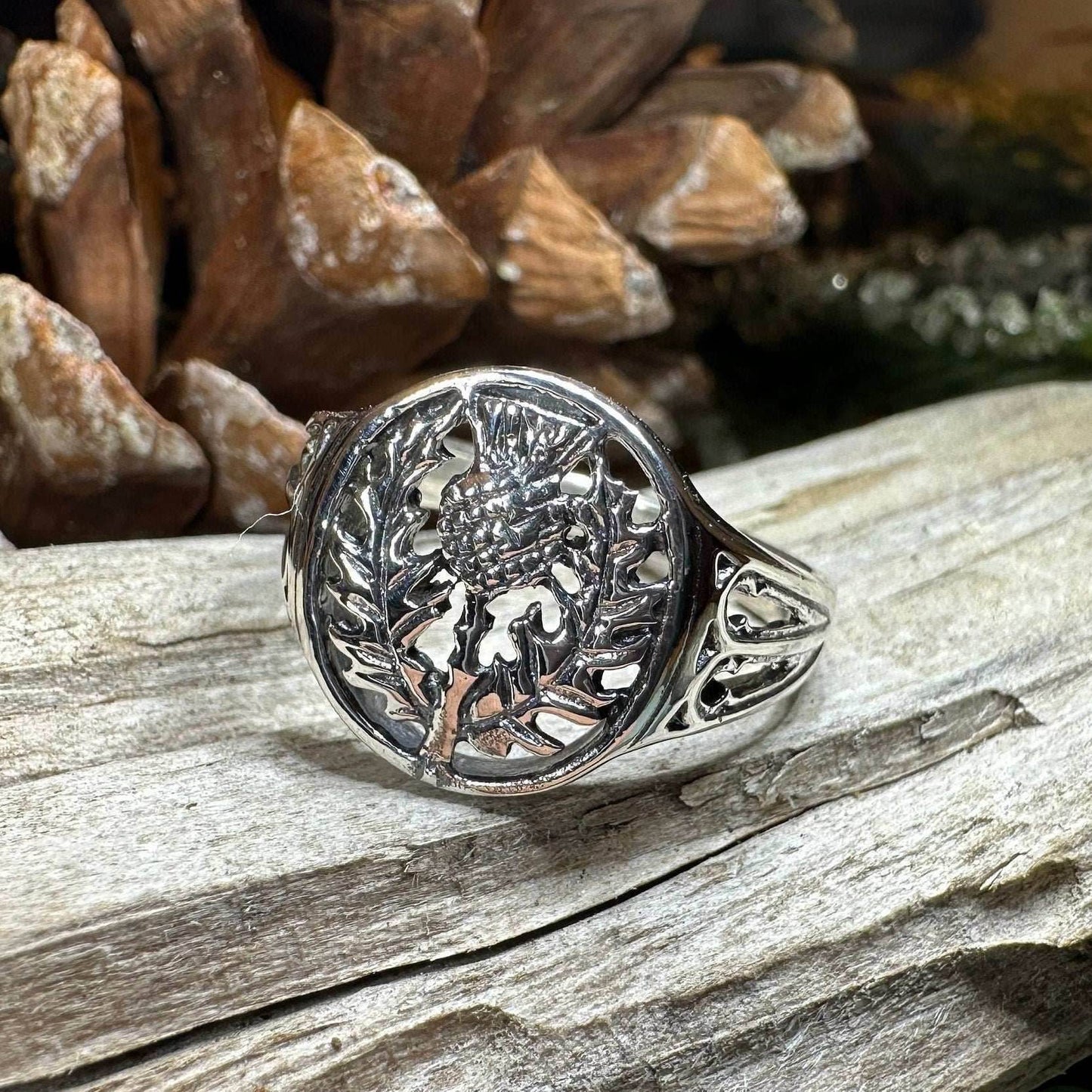 Heatherglen Thistle Signet Ring - 5