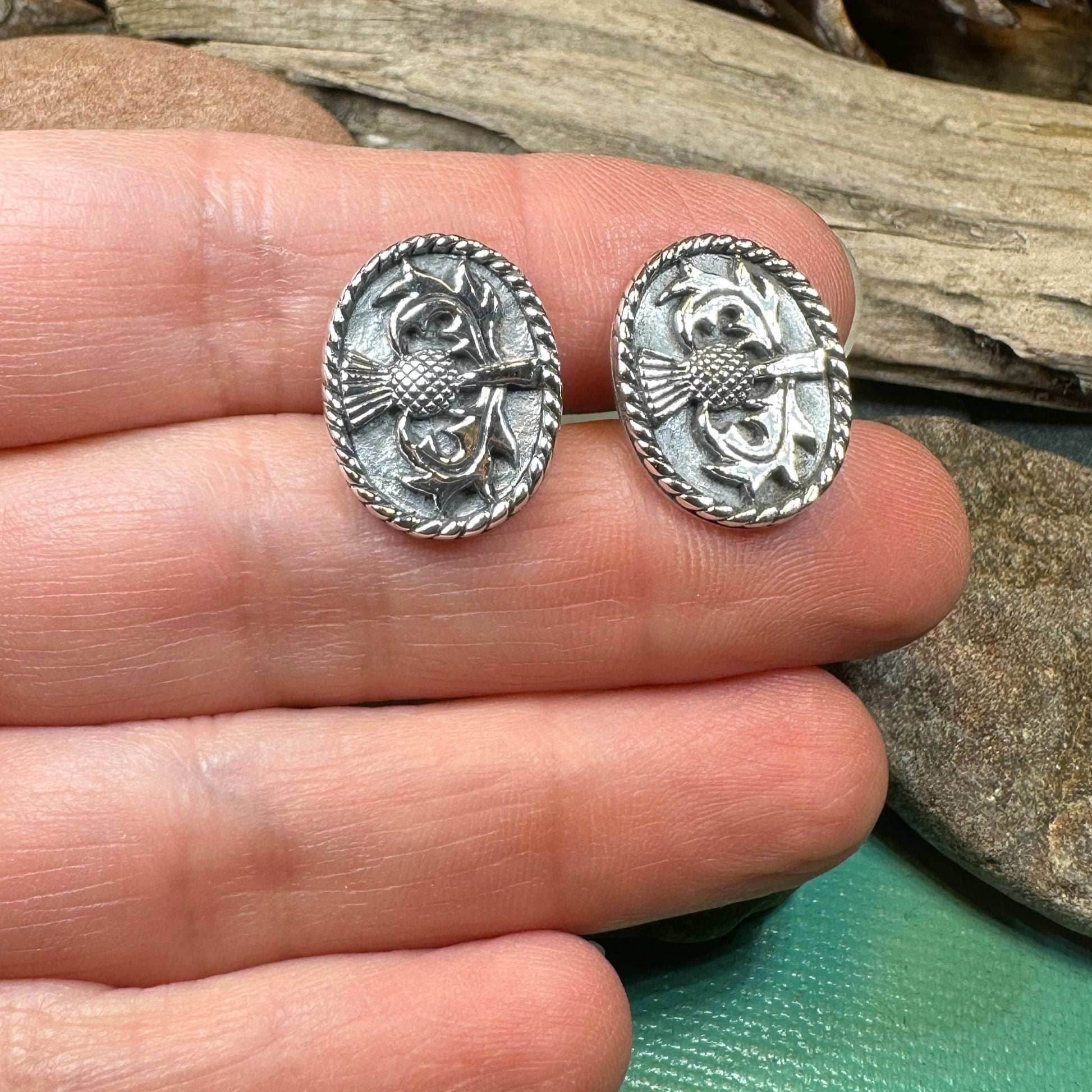 Traditional Thistle Cuff Links - 