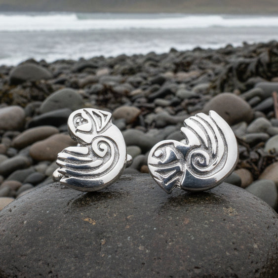 Celtic Puffin Cuff Links