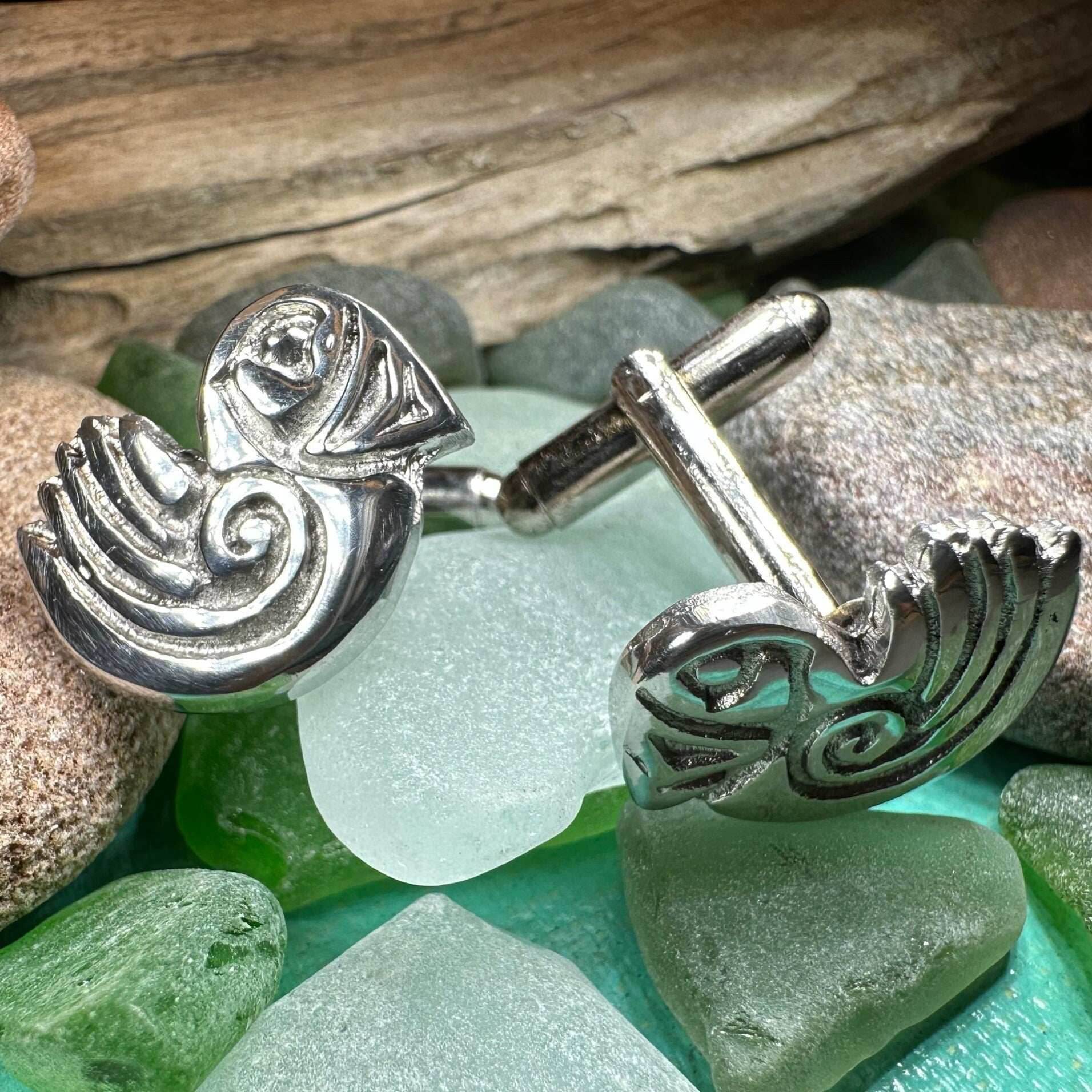 Celtic Puffin Cuff Links - 