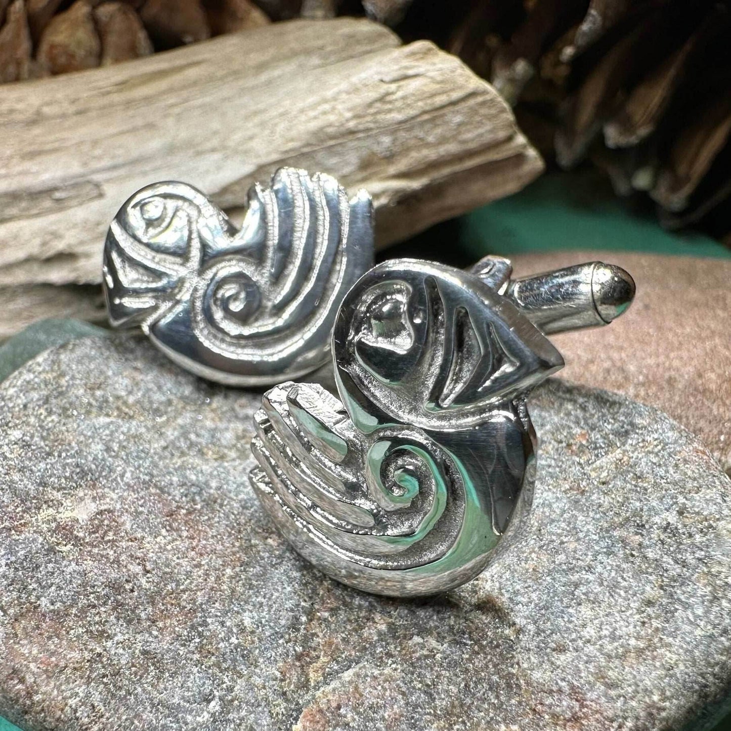 Celtic Puffin Cuff Links - 
