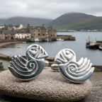 Celtic Puffin Cuff Links