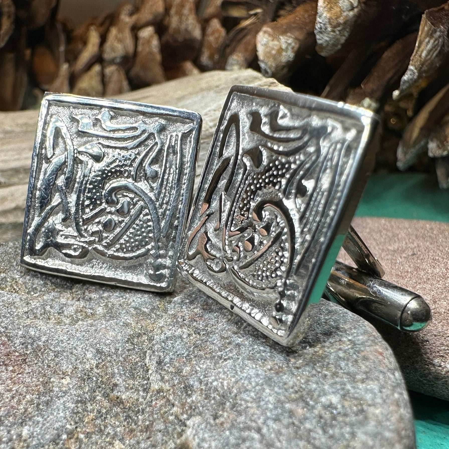Celtic Motif Cuff Links - 