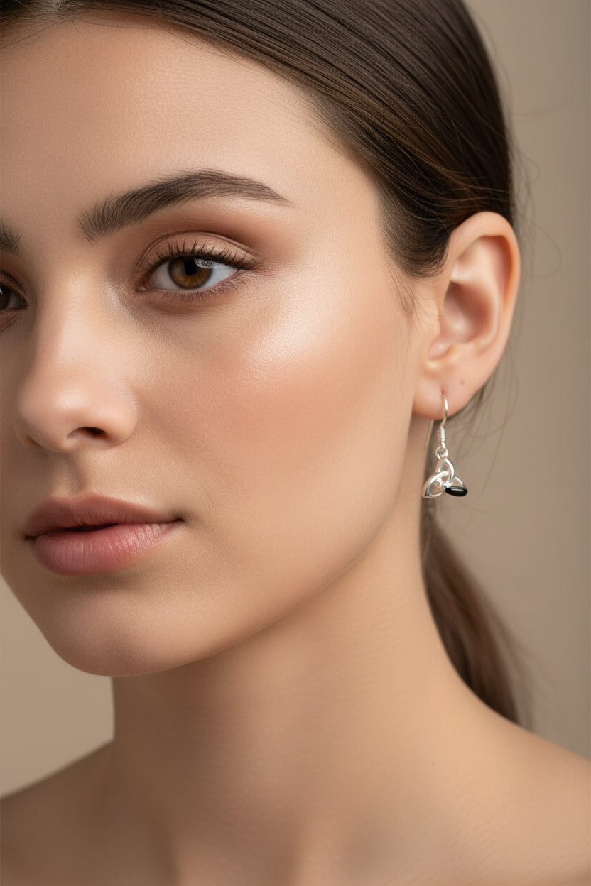 Petite 3-D Trinity Knot Earrings
