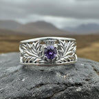 Rhoswen Thistle Band Ring