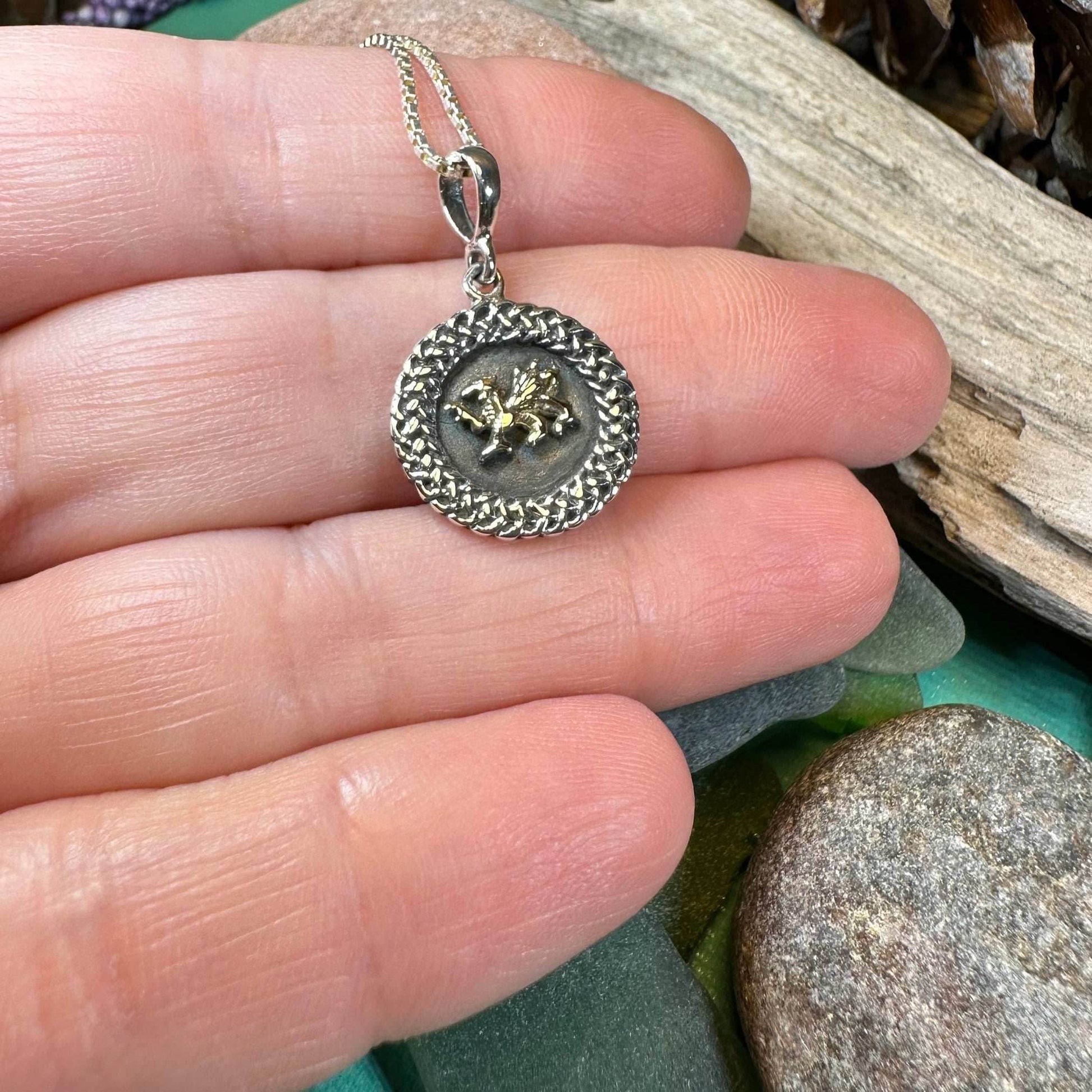 Welsh Dragon Celtic Necklace - 18