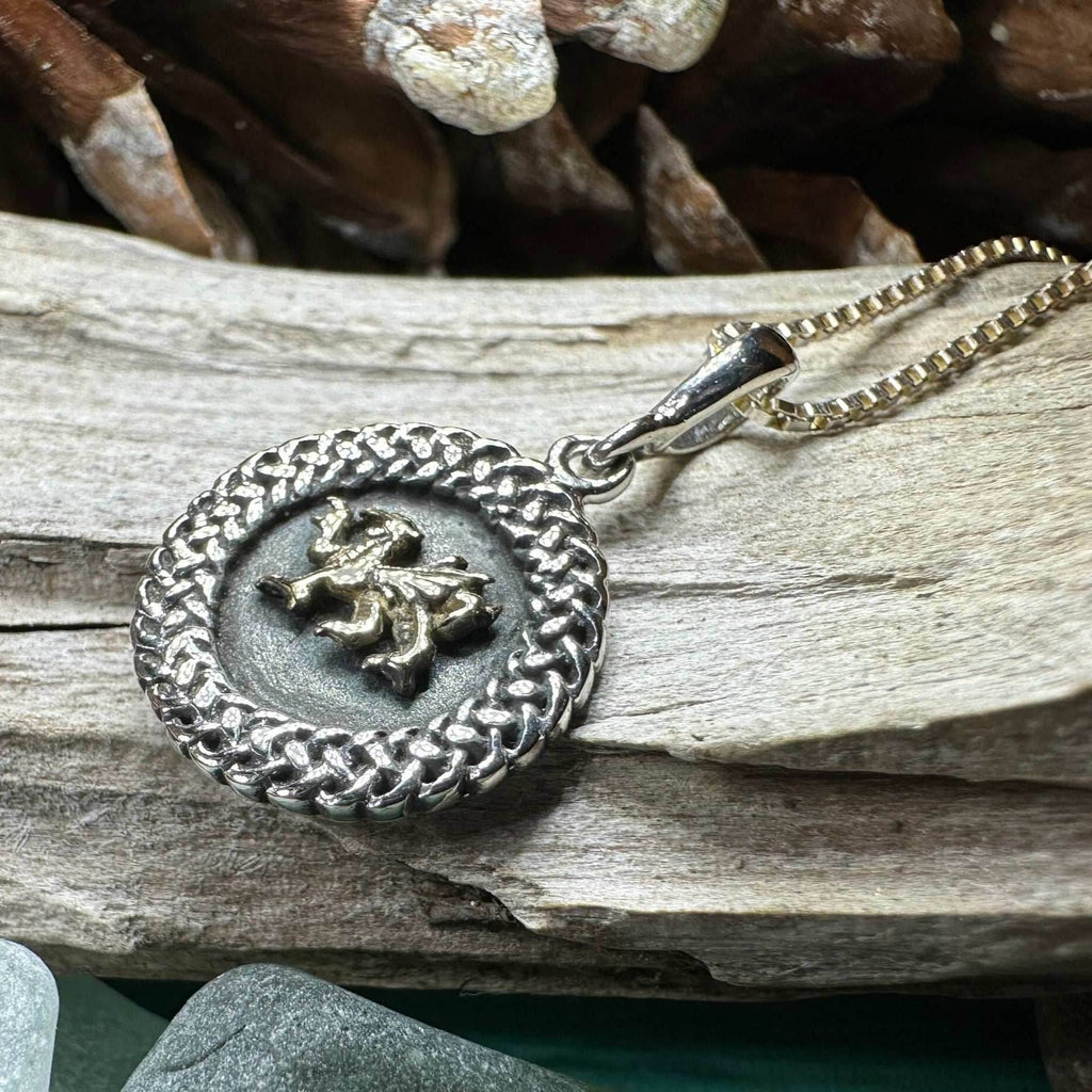 Welsh Dragon Celtic Necklace - 18