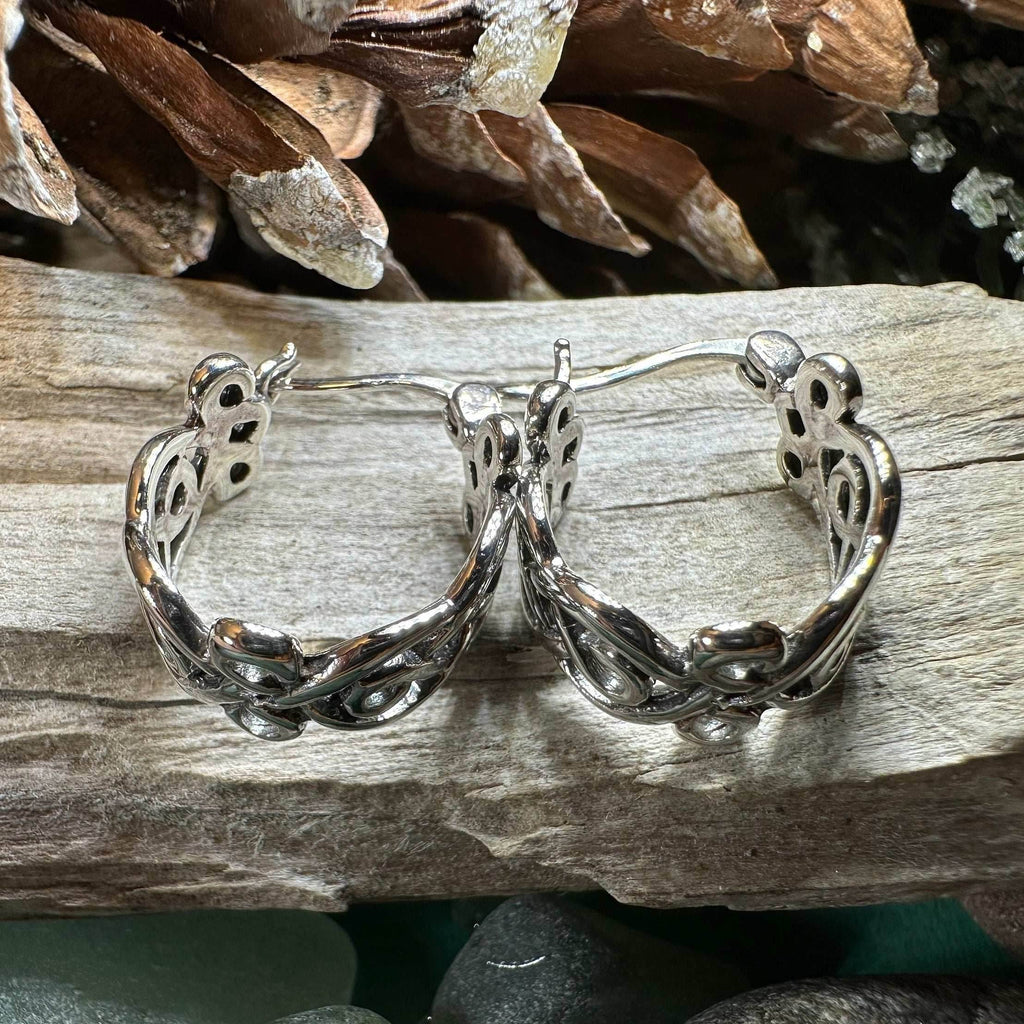 Laretta Celtic Hoop Earrings - 