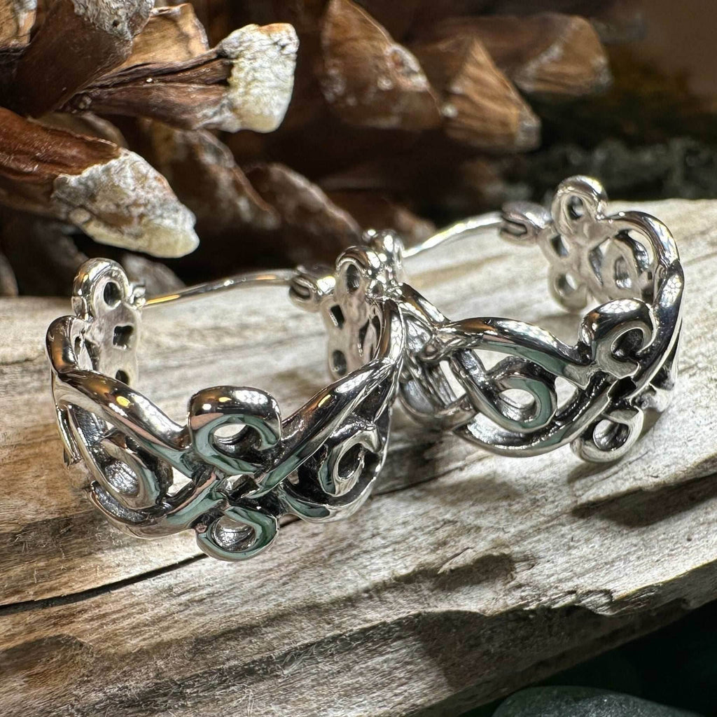 Laretta Celtic Hoop Earrings - 