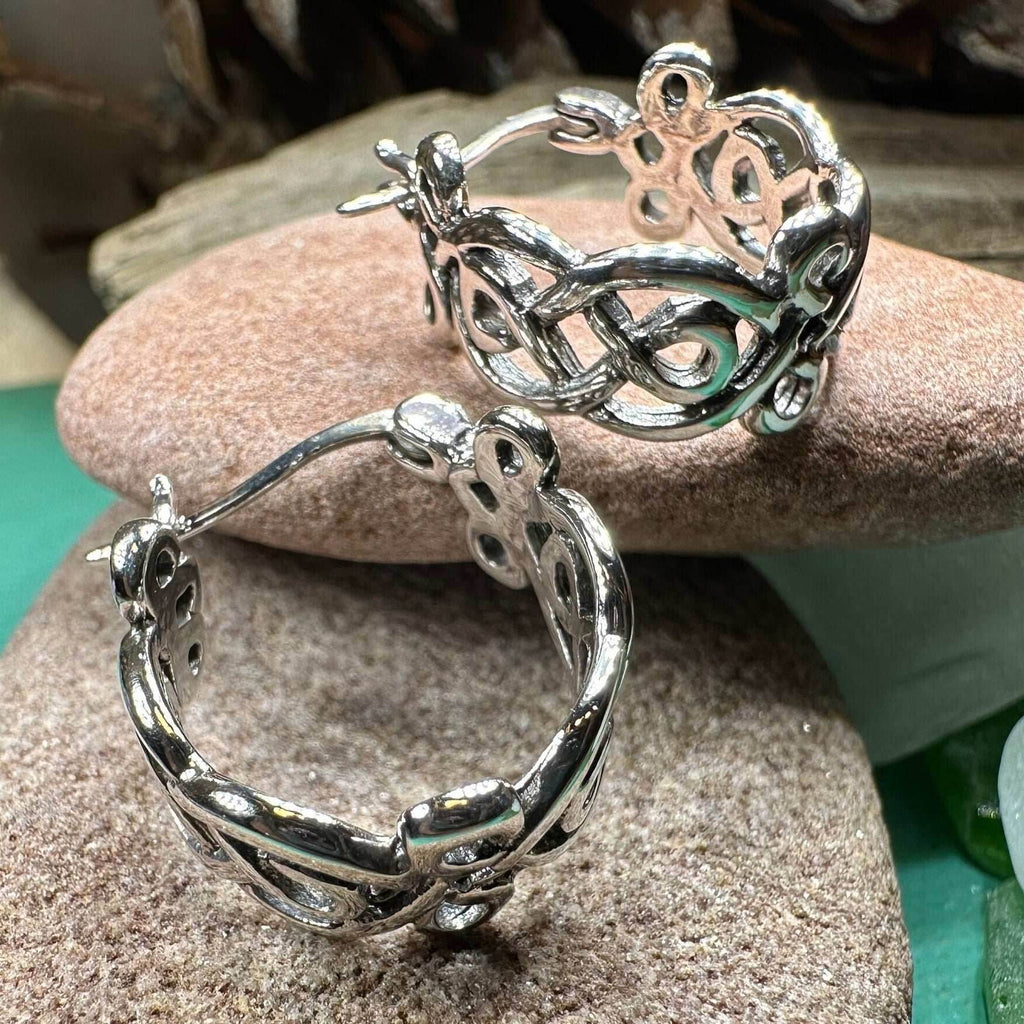 Laretta Celtic Hoop Earrings - 