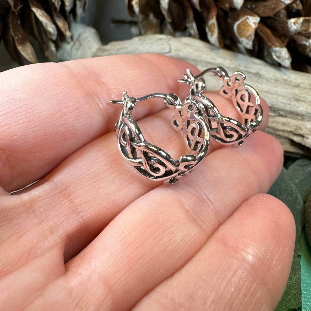 Laretta Celtic Hoop Earrings - 