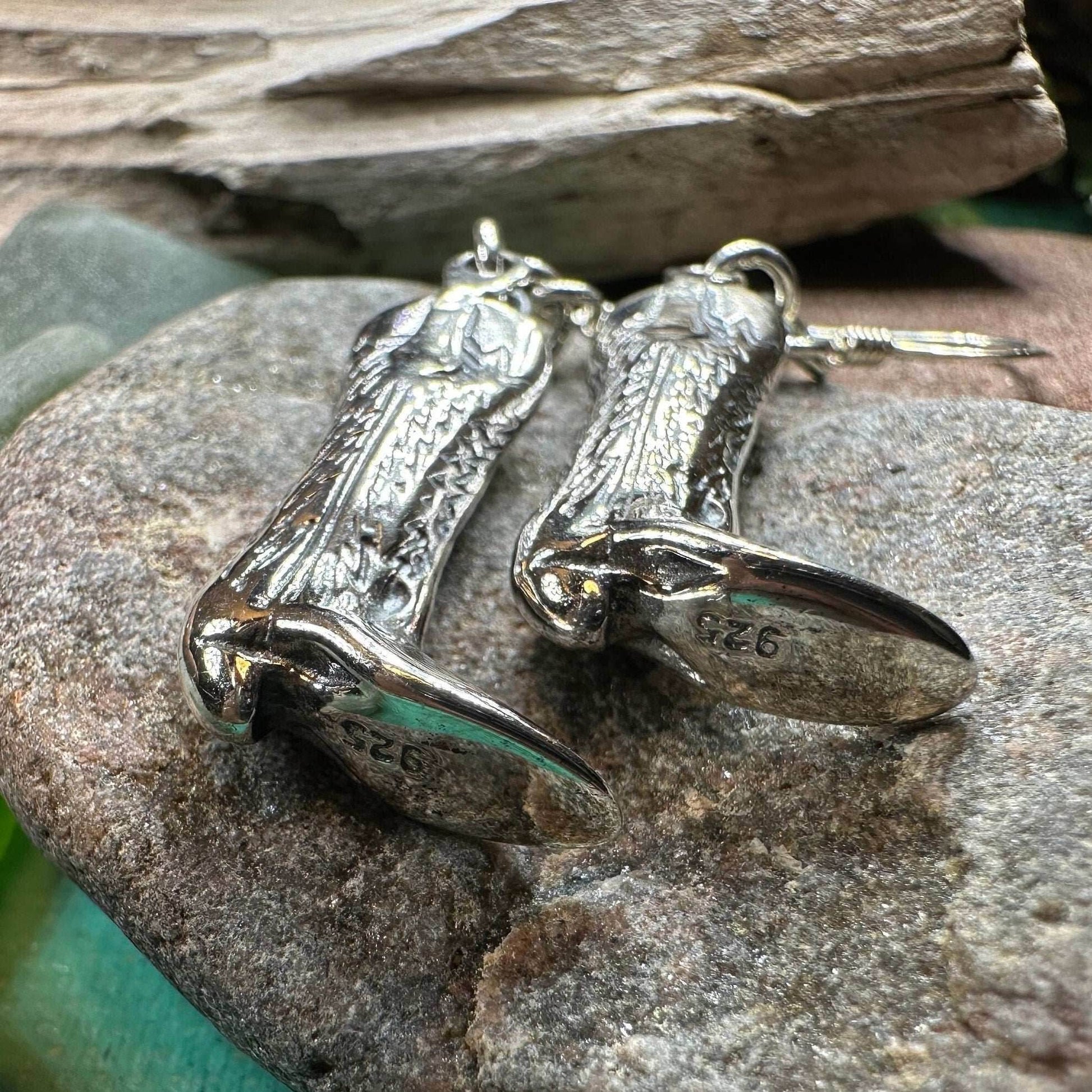 Old Montana Cowboy Boot Earrings - 