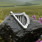 Torlogh Celtic Harp Necklace