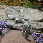 Starfire Phoenix Necklace - 18 / Diamond CZ