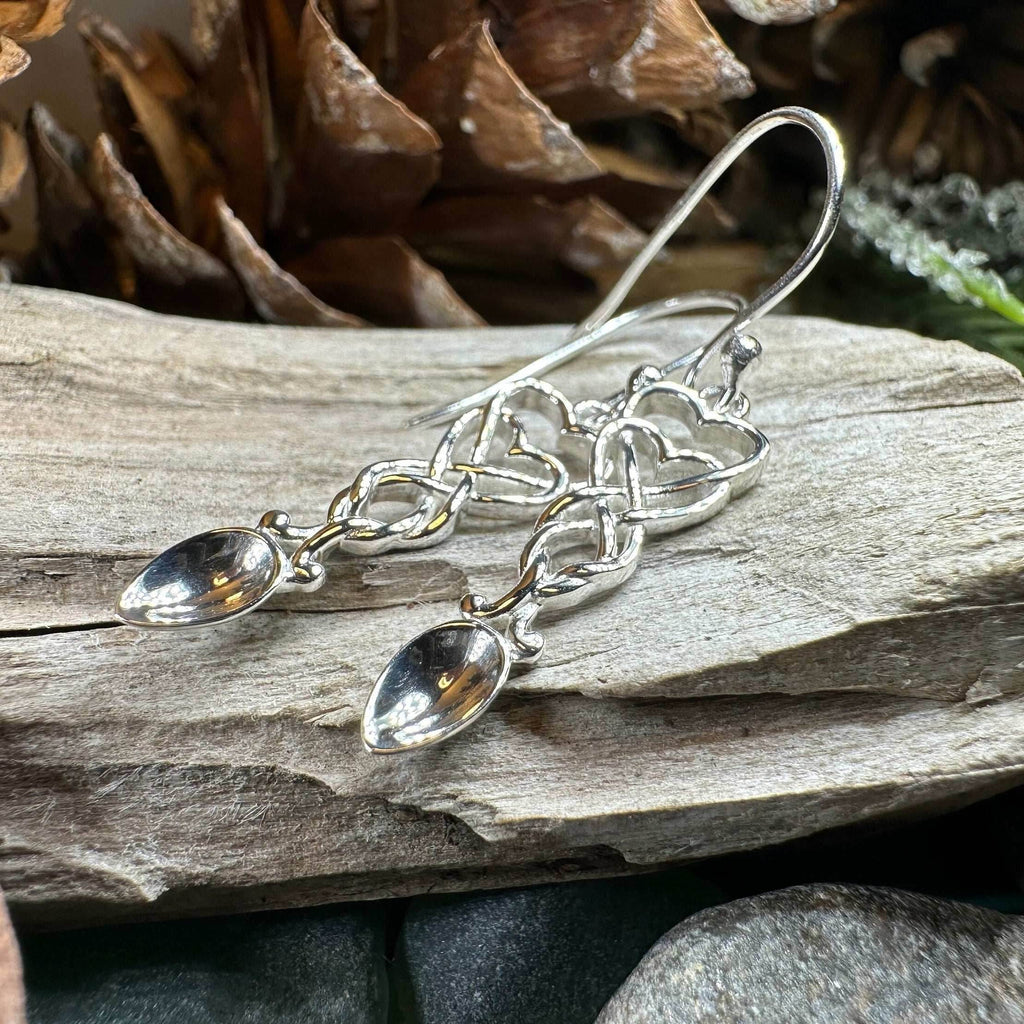 Welsh Love Spoon Earrings - 