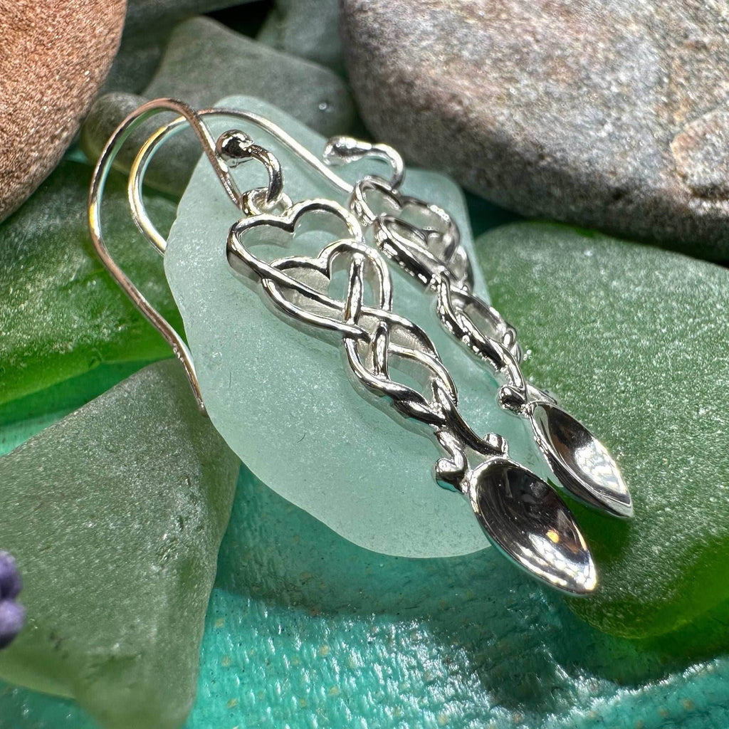 Welsh Love Spoon Earrings - 