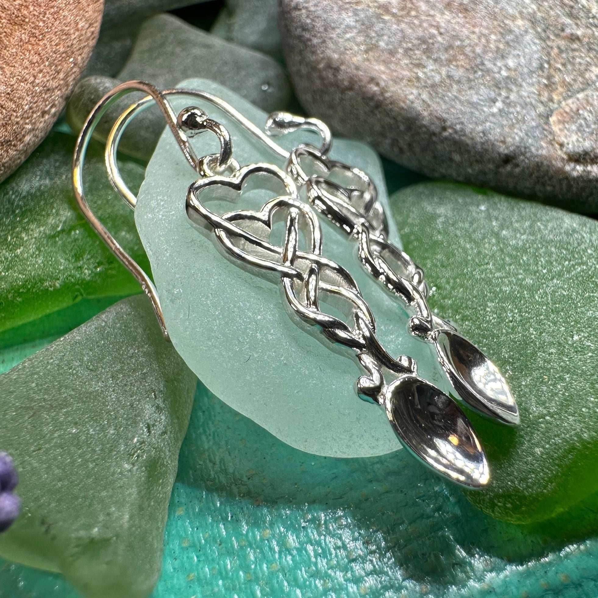 Welsh Love Spoon Earrings - 
