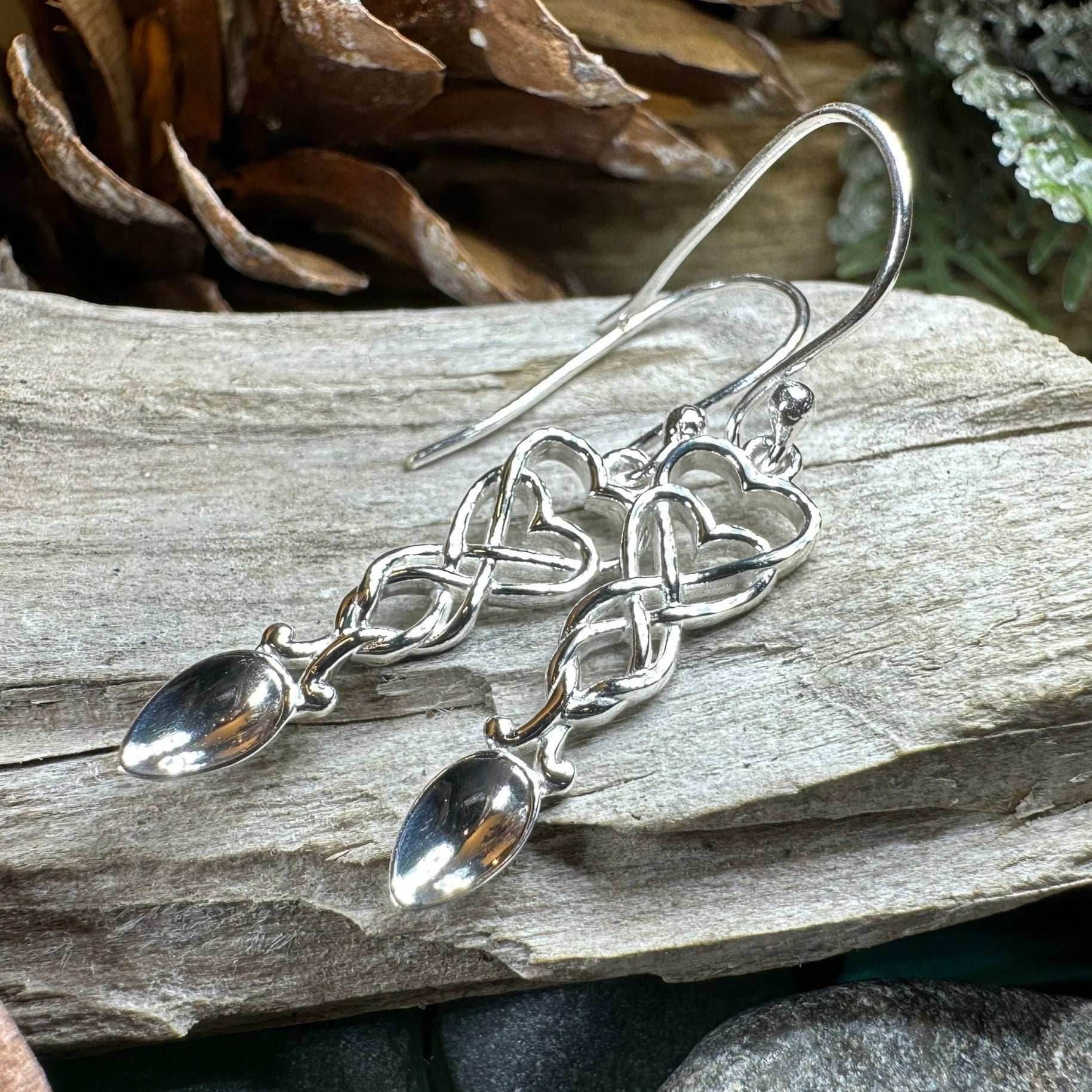 Welsh Love Spoon Earrings - 