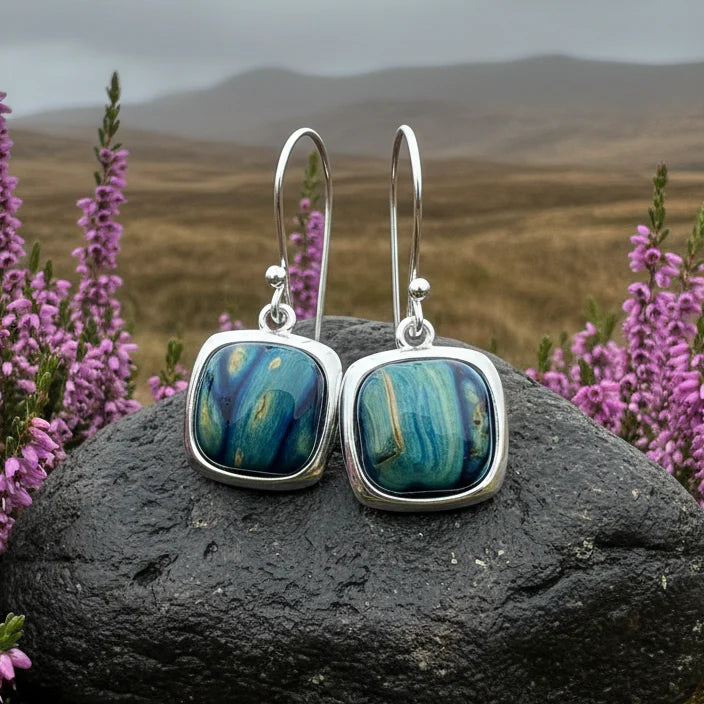 Heathergems Celtic Square Earrings