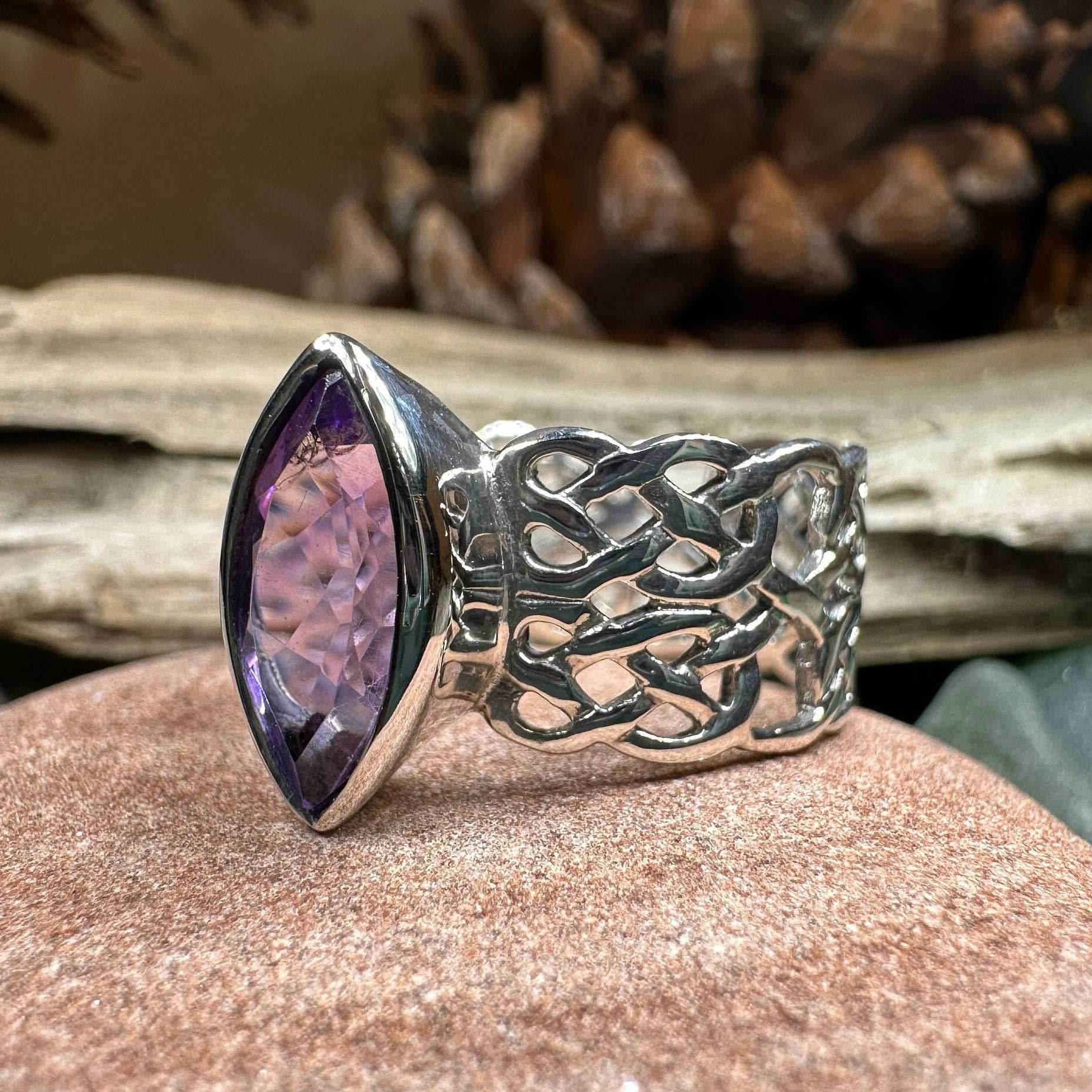 Nyvina Celtic Knot Amethyst Ring - 6