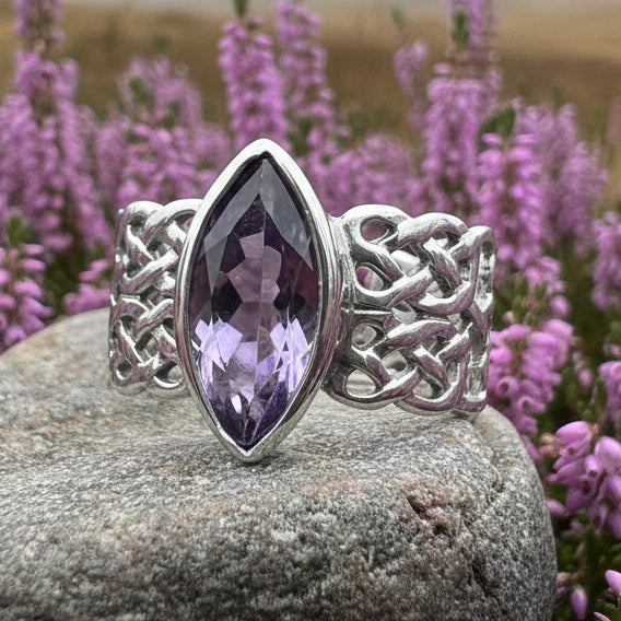 Nyvina Celtic Knot Amethyst Ring