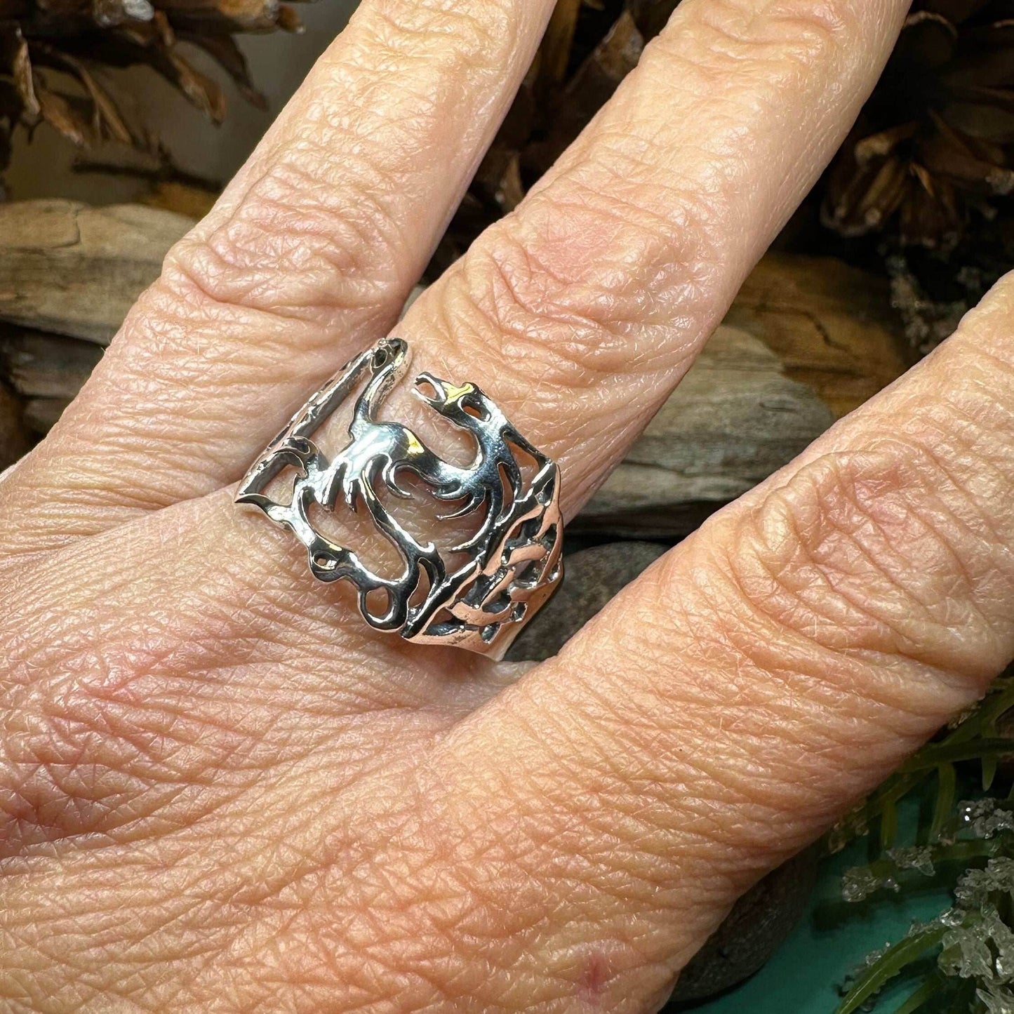 Celtic Phoenix Ring - 6