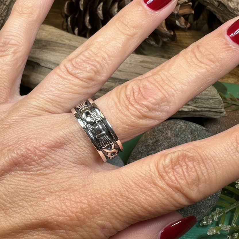 Celtic Claddagh Band Ring