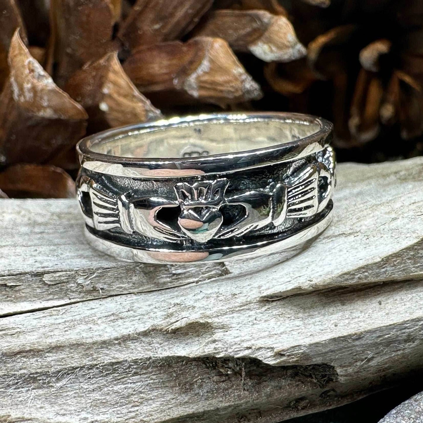 Celtic Claddagh Band Ring - 6