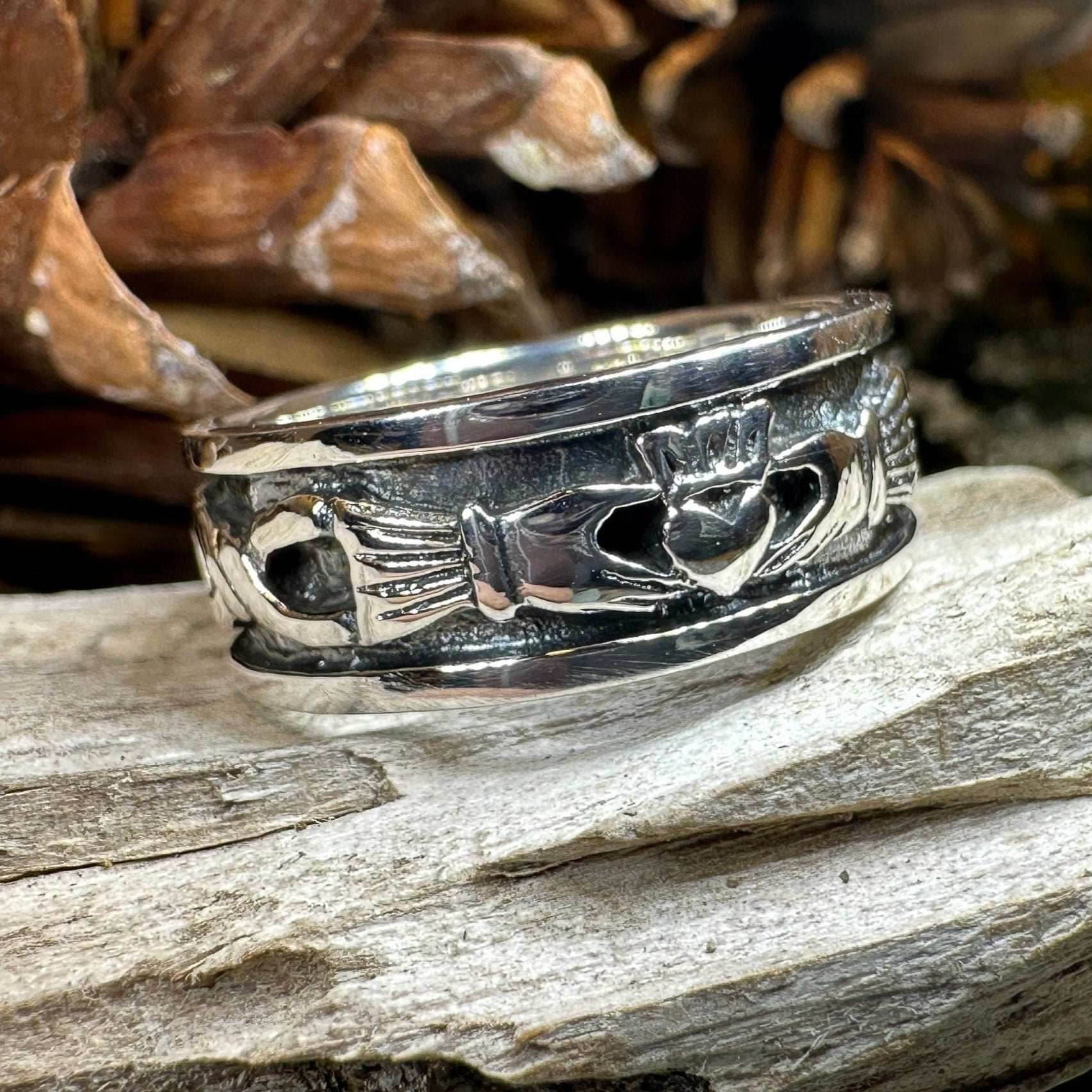 Celtic Claddagh Band Ring - 6