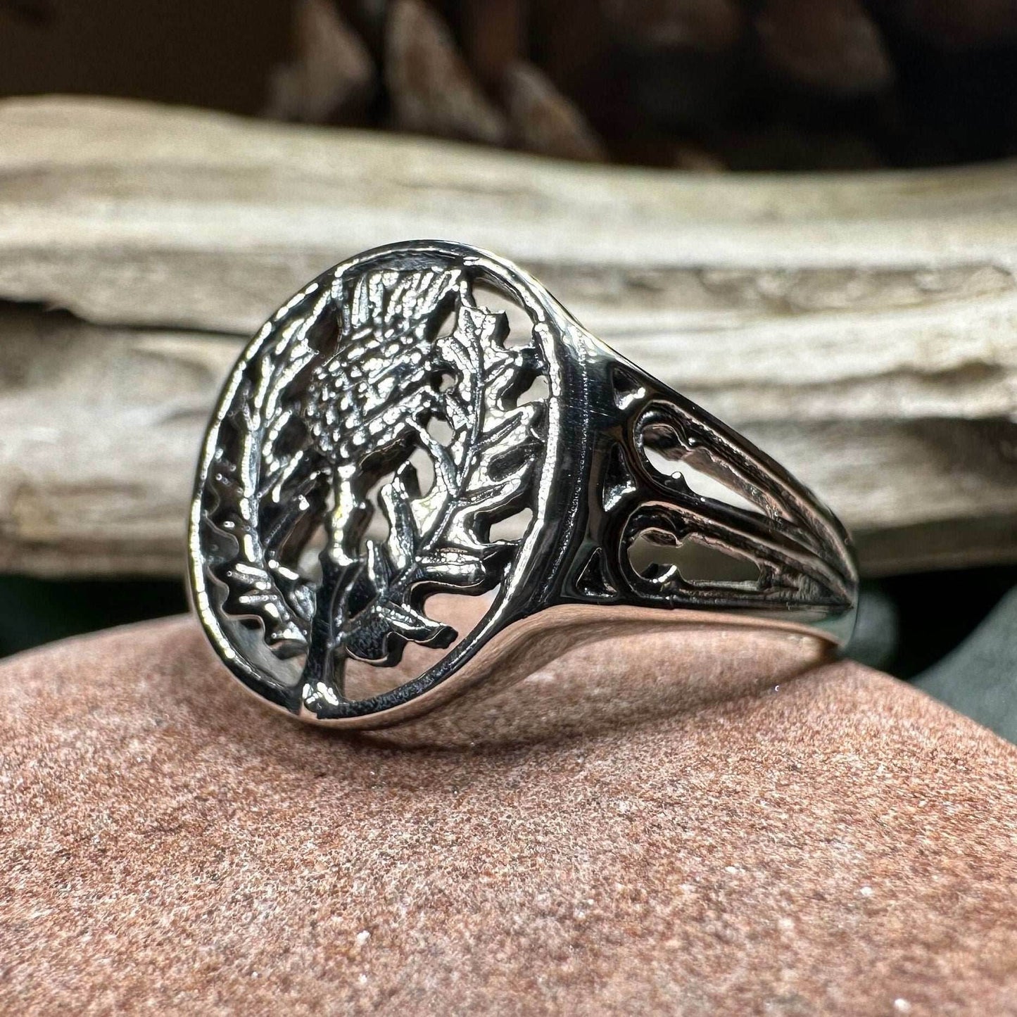 Heatherglen Thistle Signet Ring - 5