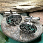 Traditional Thistle Cuff Links - 