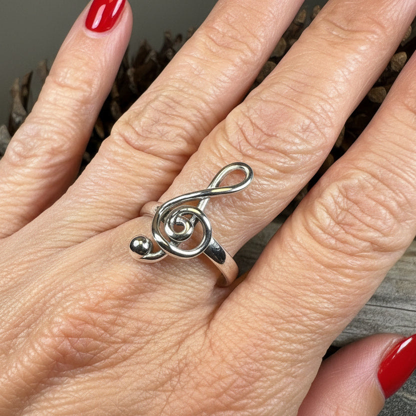 Bach Music Note Ring