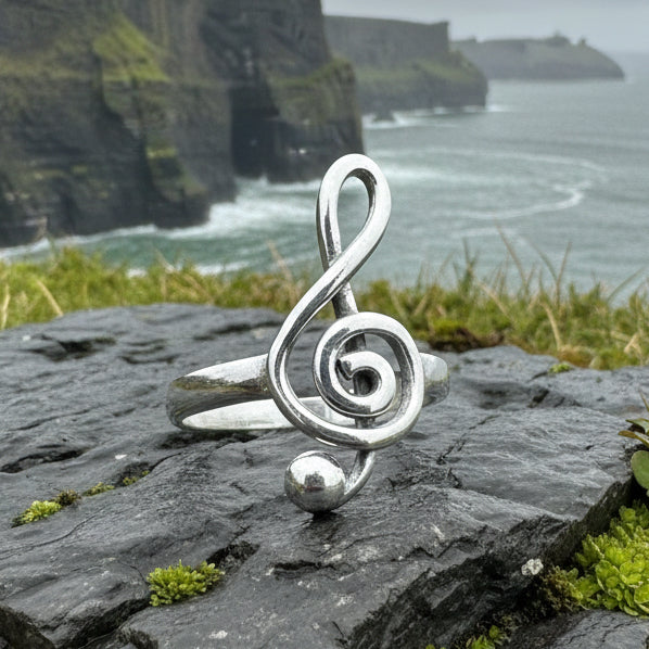 Bach Music Note Ring