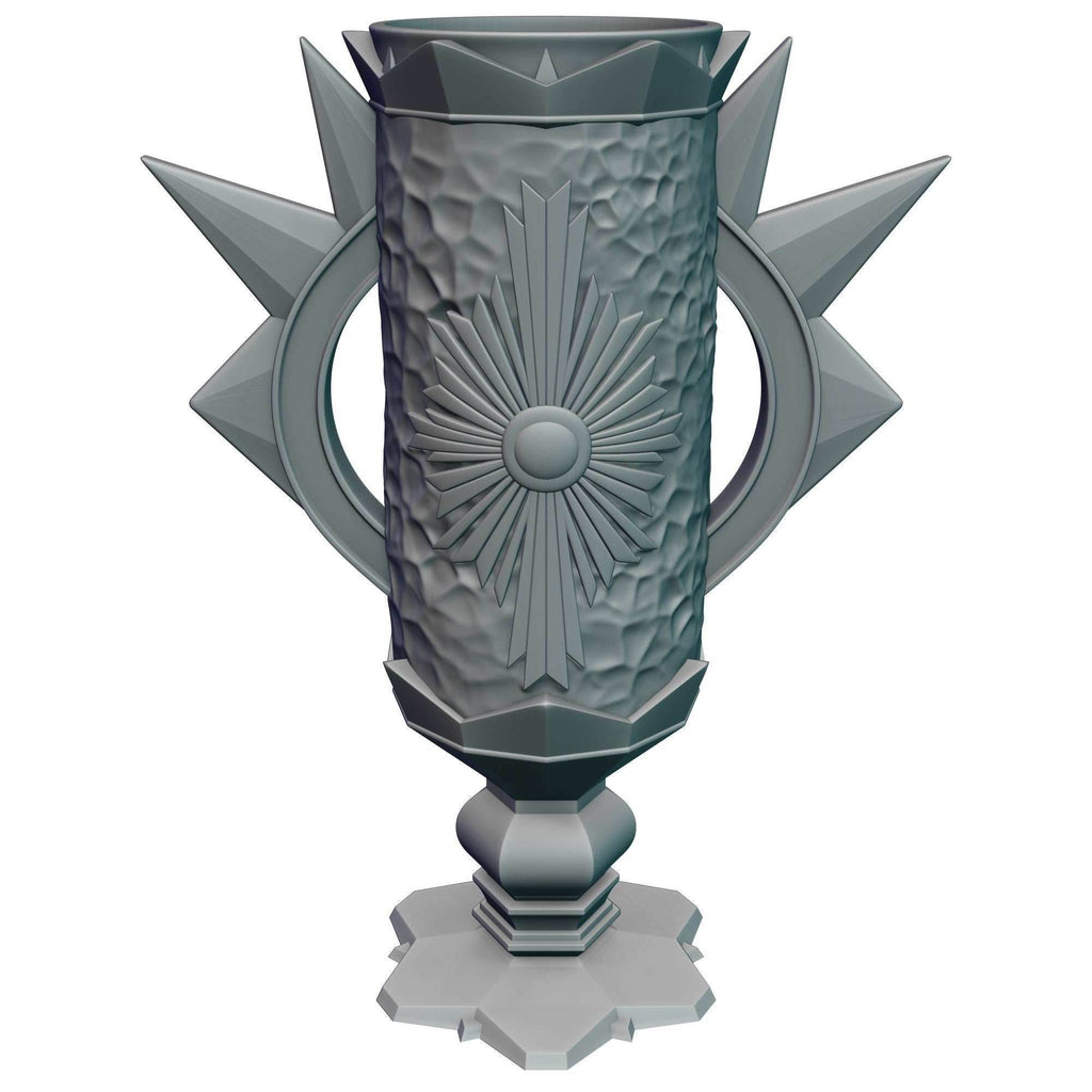 Paladin 3D Printed Can Holder- Mythic Mugs Collection by Ars Moriendi 3D- Embrace Virtue and Valor! - Black / Non Threaded-No Lid