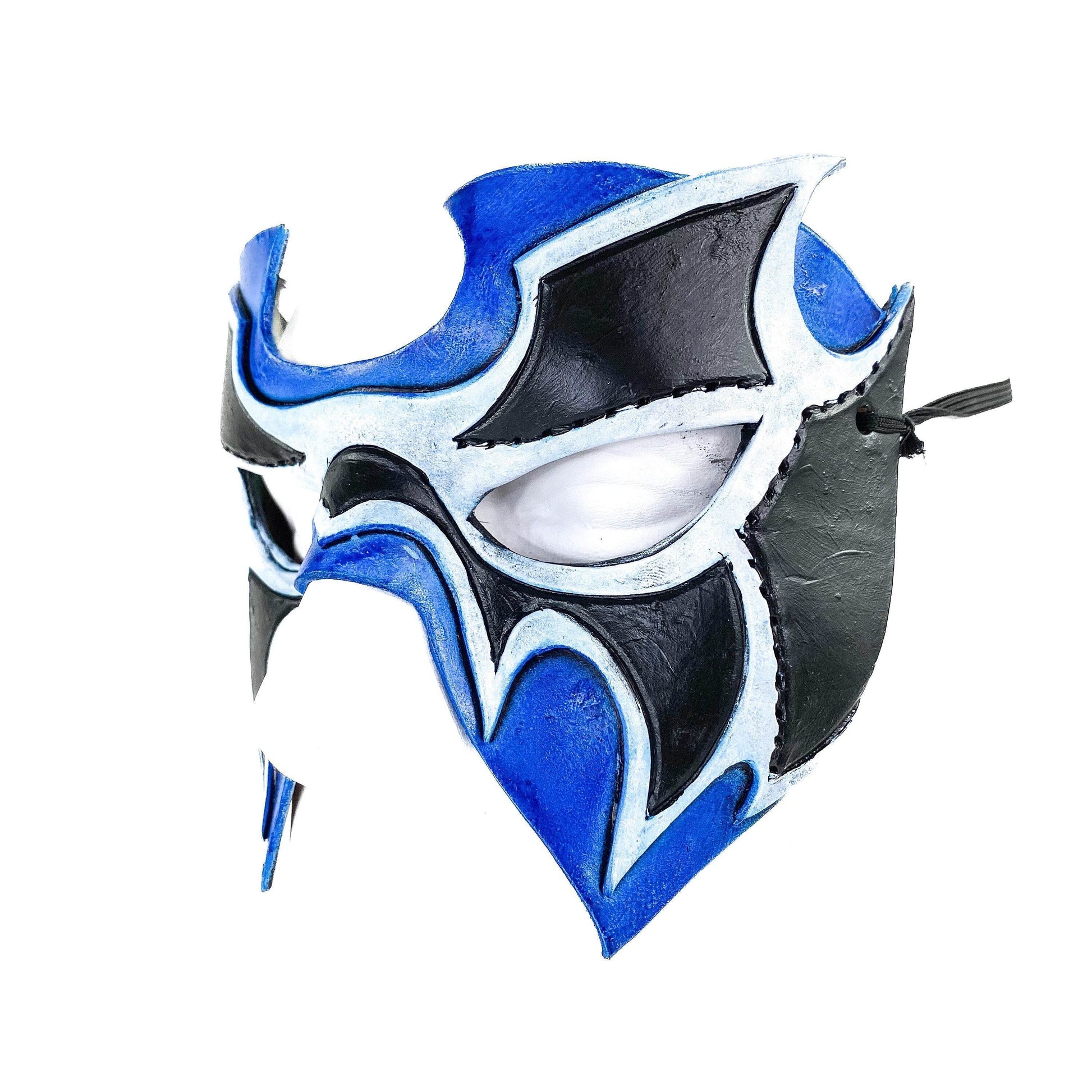 Super Hero Wrestling Mask Handmade Genuine Leather Mask - 