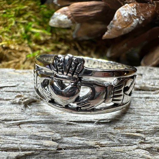 Eternally Celtic Claddagh Band Ring - 5
