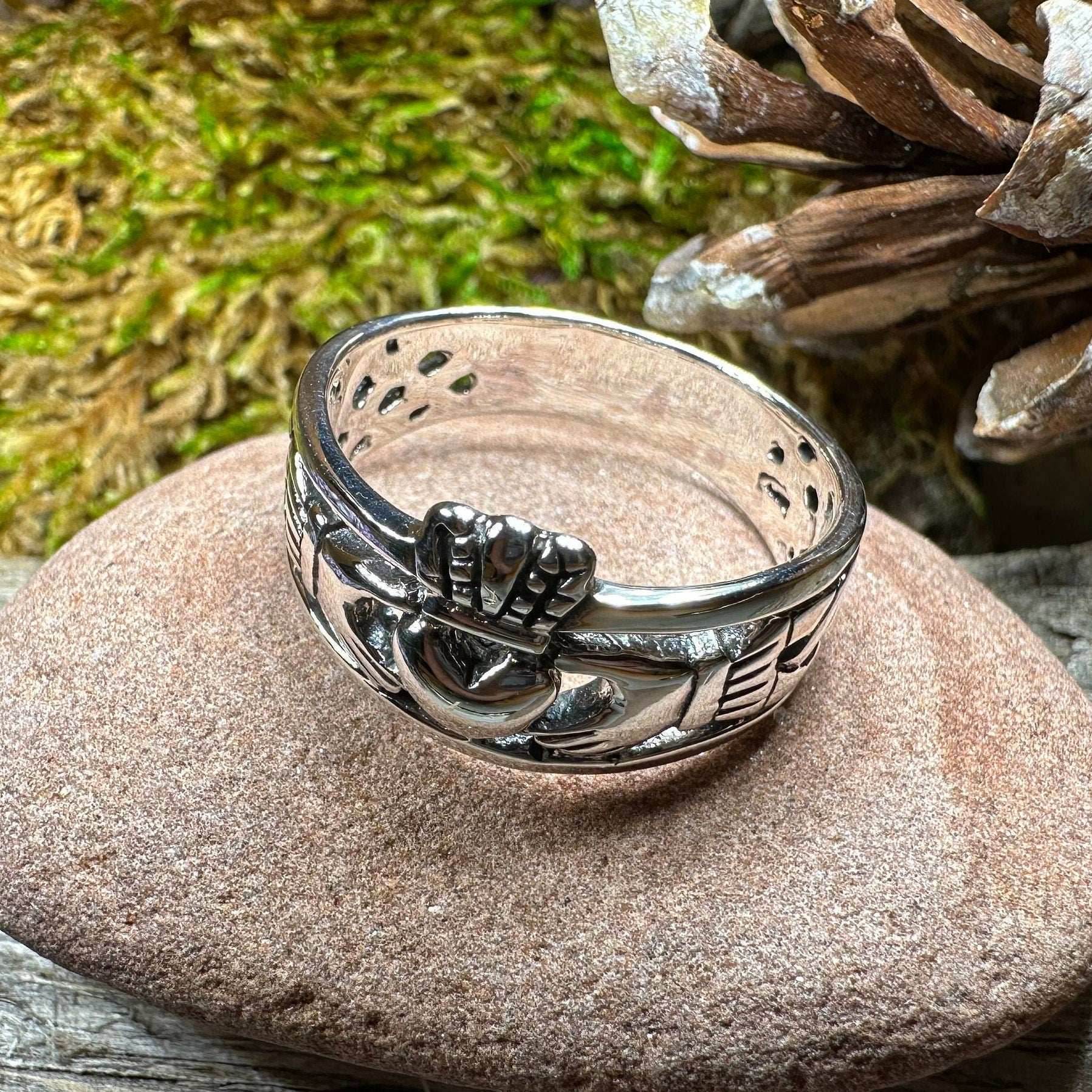 Eternally Celtic Claddagh Band Ring - 5