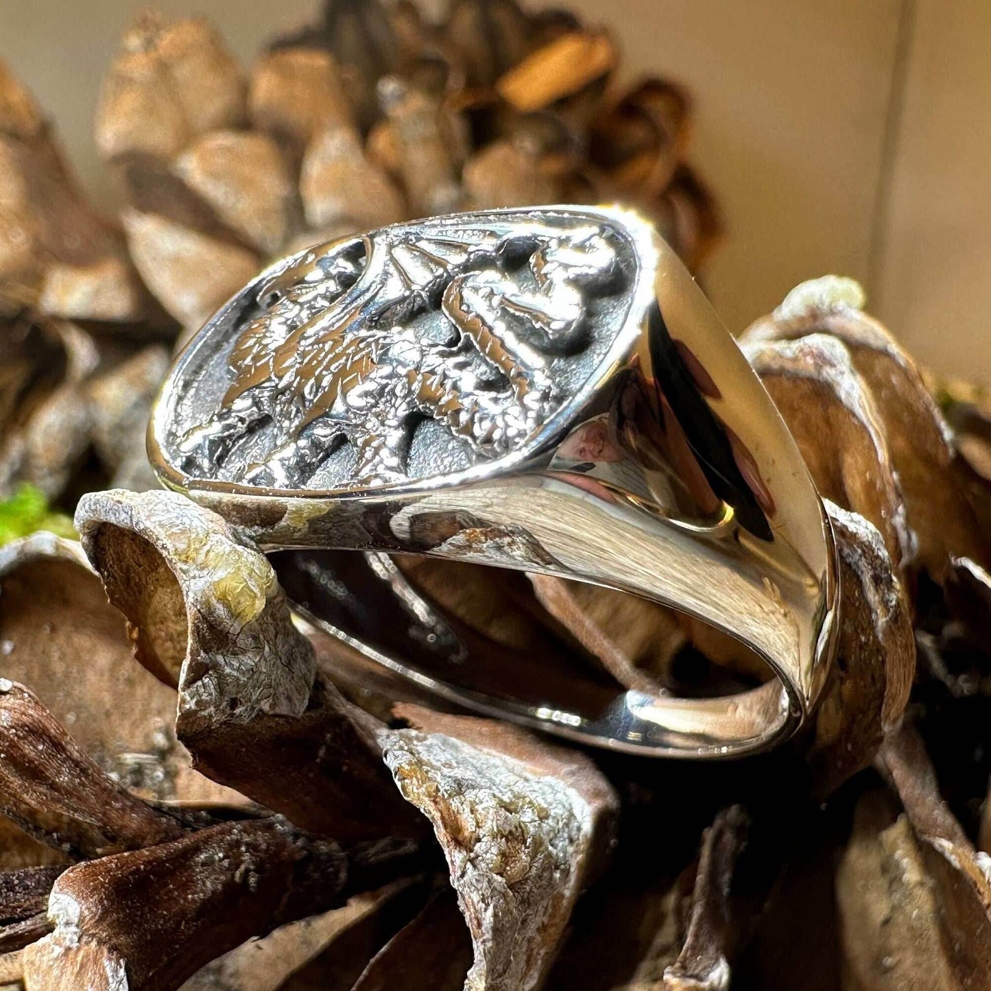 Welsh Dragon Statement Ring - 6
