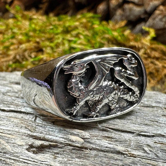 Welsh Dragon Statement Ring - 6