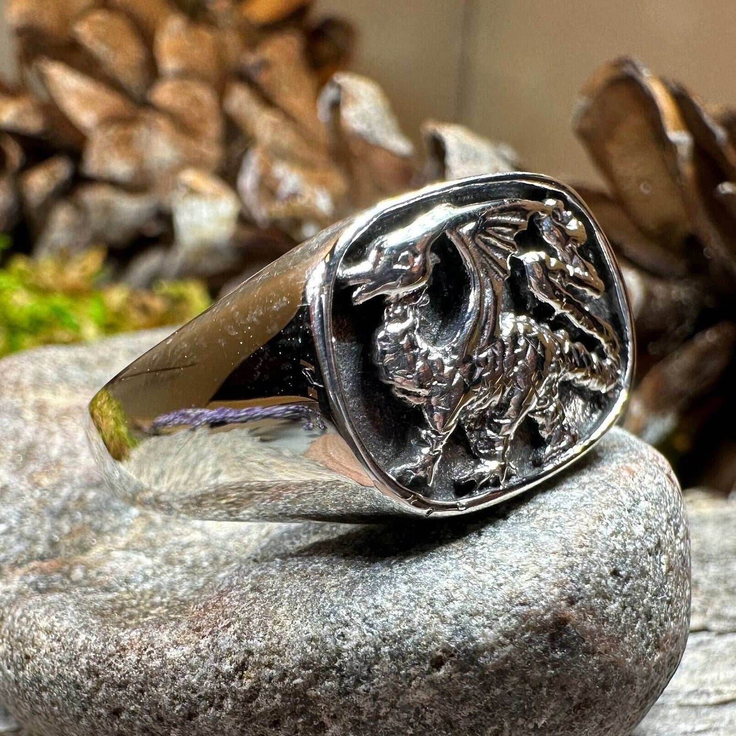 Welsh Dragon Statement Ring - 6